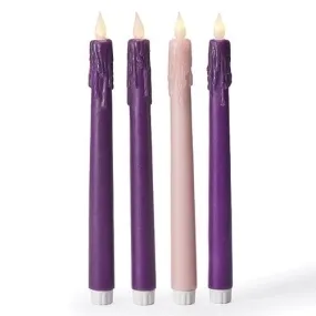 10"H LED Advent Candles