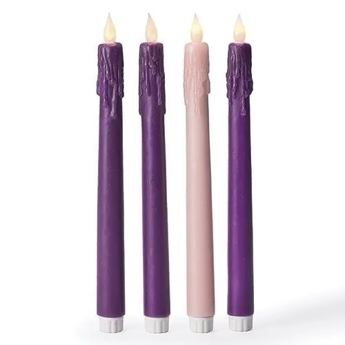 10"H LED Advent Candles