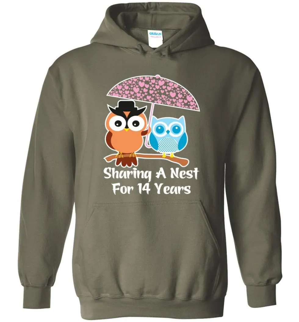 14 Years Wedding Anniversary Gifts Valentine's Day Hoodie