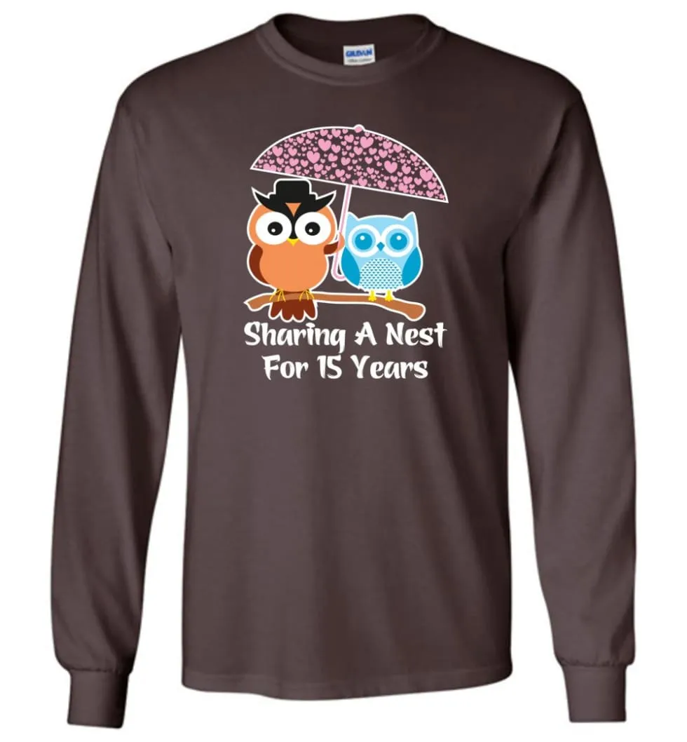 15 Years Wedding Anniversary Gifts Valentine's Day Long Sleeve T-Shirt