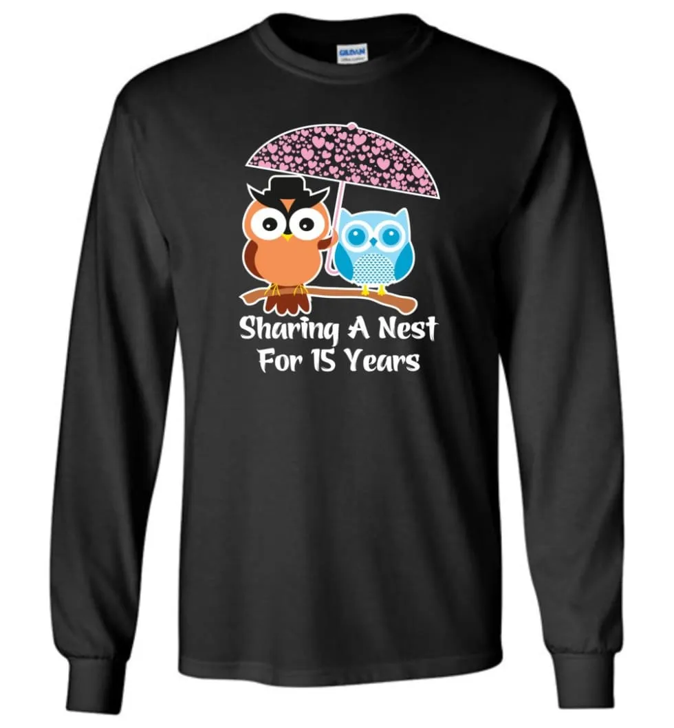 15 Years Wedding Anniversary Gifts Valentine's Day Long Sleeve T-Shirt