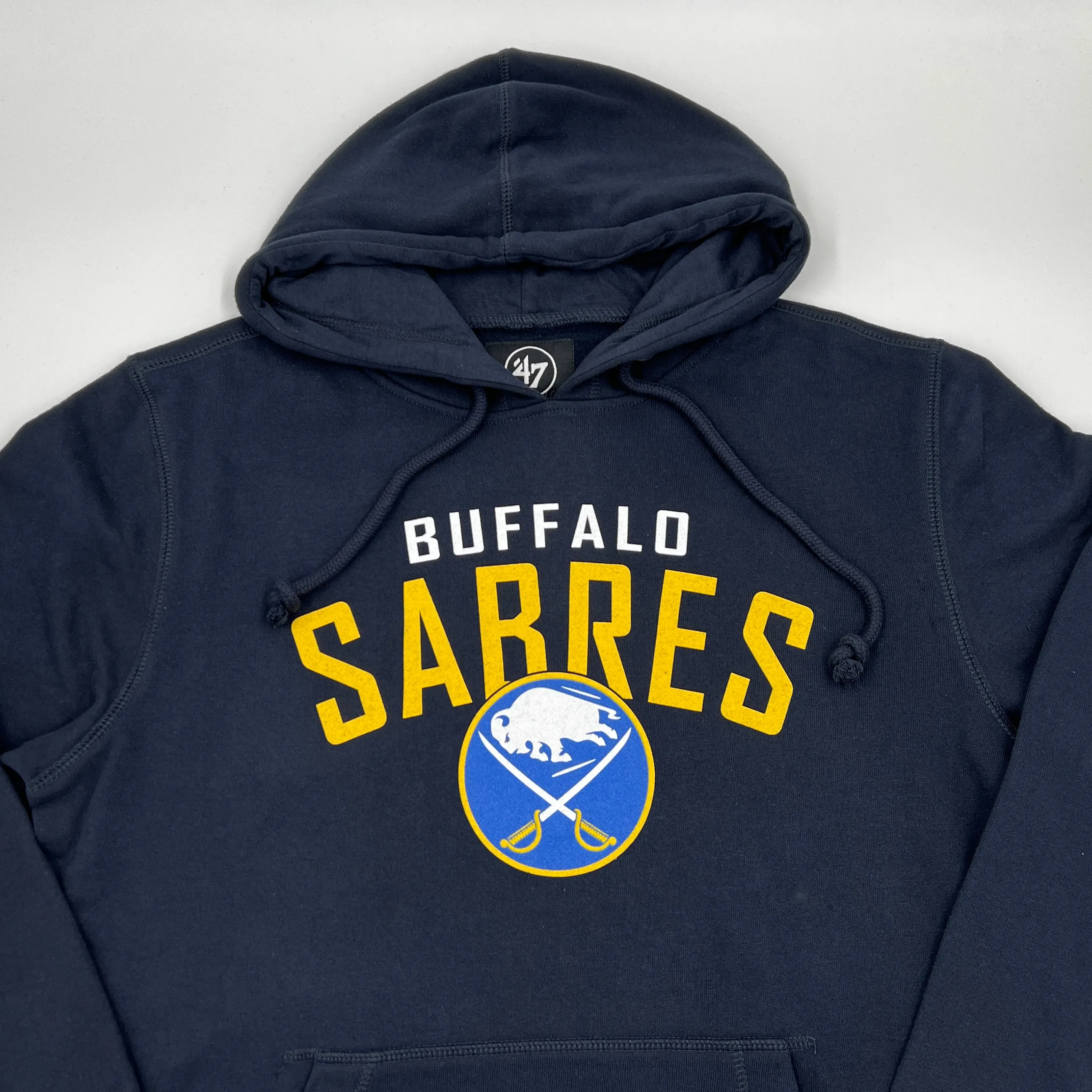 '47 Brand Buffalo Sabres Navy With Royal & Gold Logo Hoodie