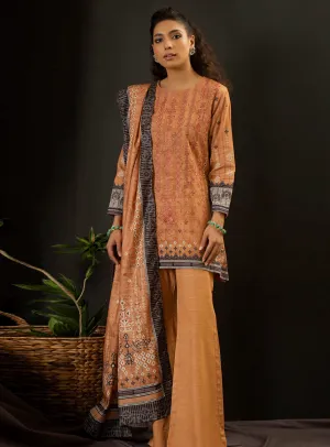 Aadab By Rashid Textile Embroidered Khaddar Unstitched 3 Piece Suit - RT23AK 8306