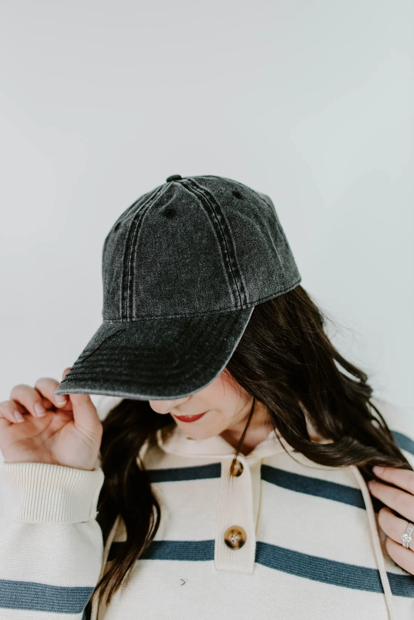 Acid Wash Cotton Baseball Cap