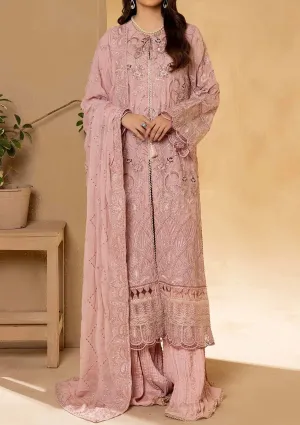 Adan's Libas Pakistani Embroidered Chiffon Dress