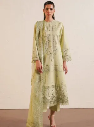 Afrozeh Festive Chikankari Lawn 3 Piece Unstitched Suit AF24CL KELLY