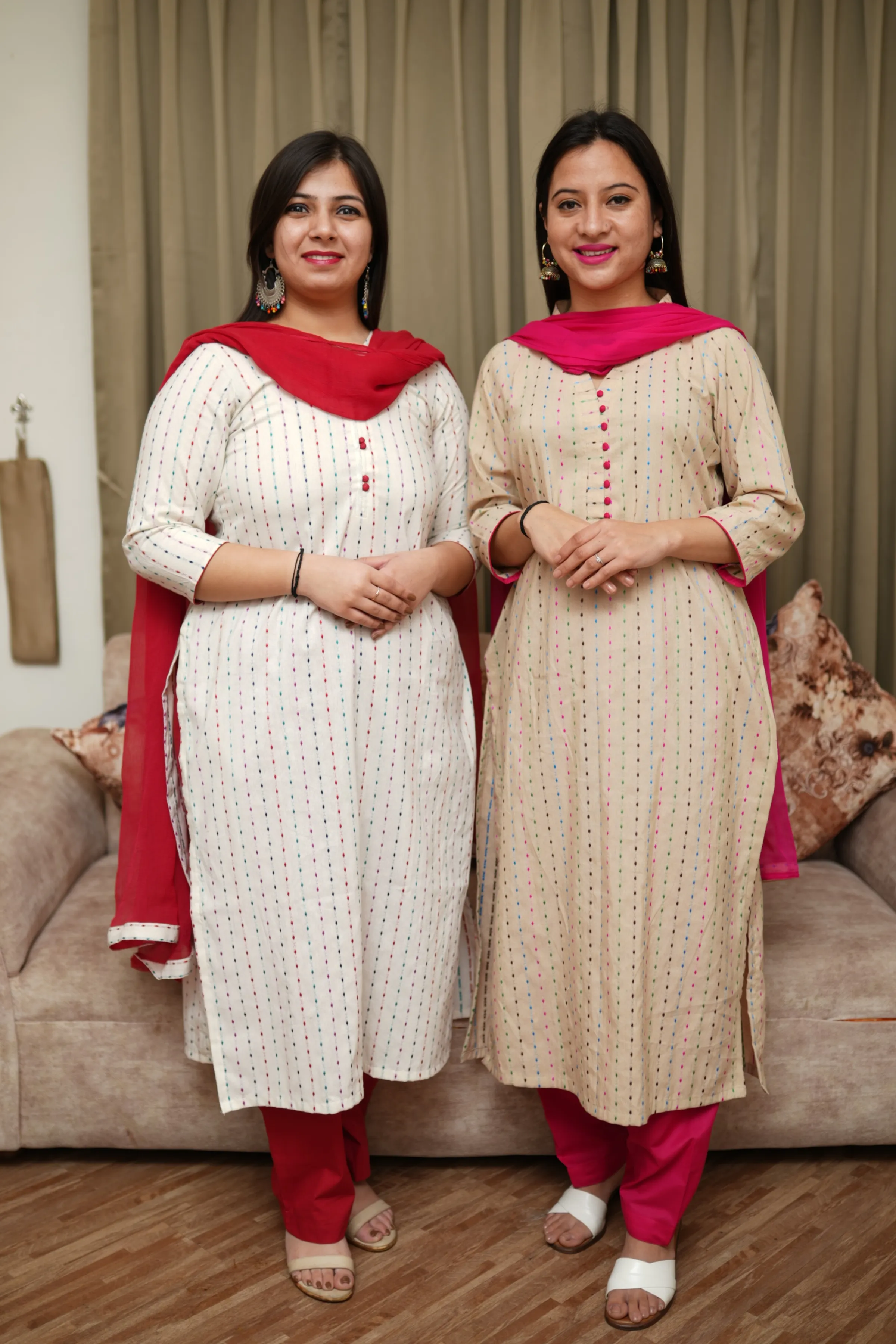 Almond Weaves Kurta Set