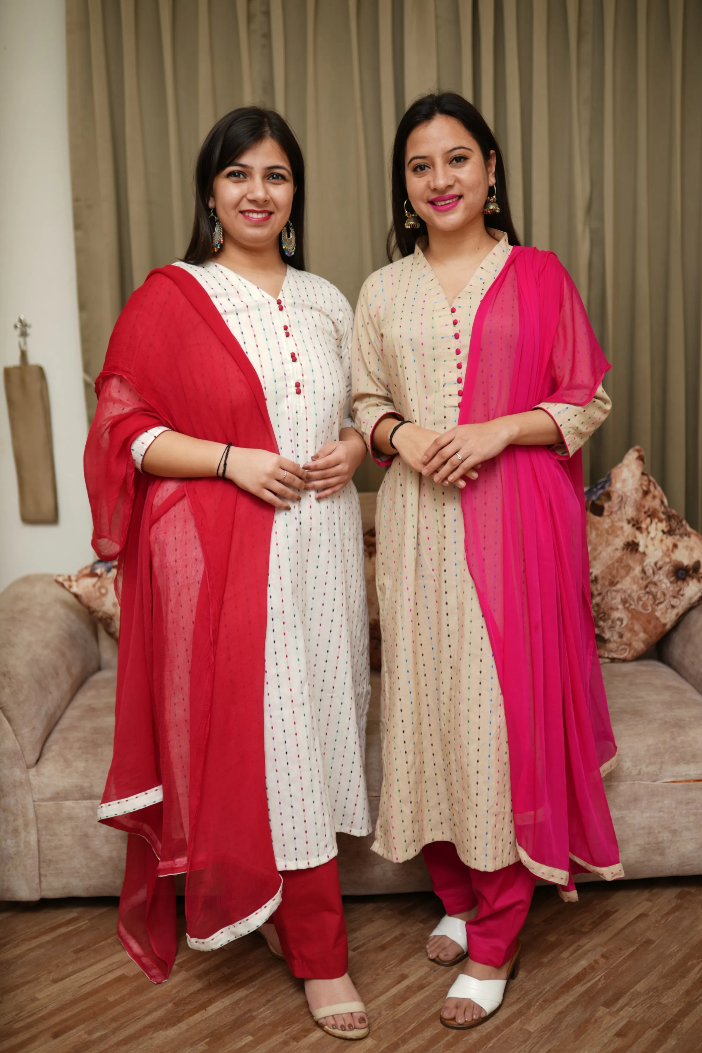 Almond Weaves Kurta Set