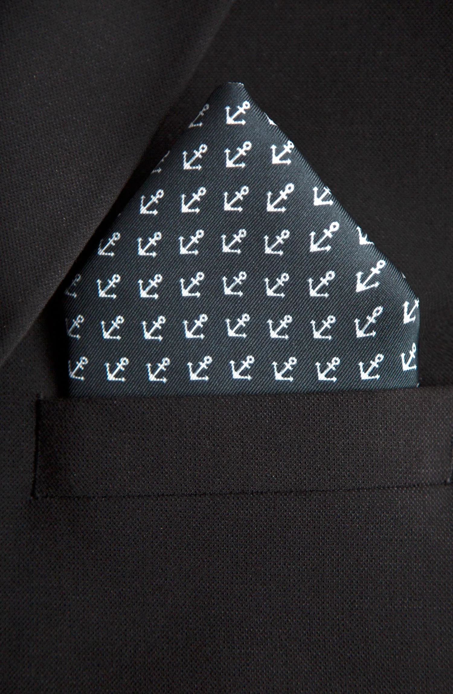 Anchor Print Pocket Square