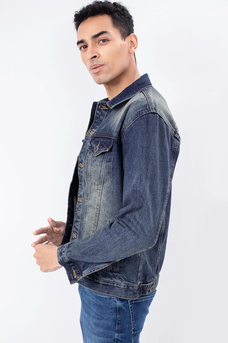 Antic Blue Tiger Denim Jackets