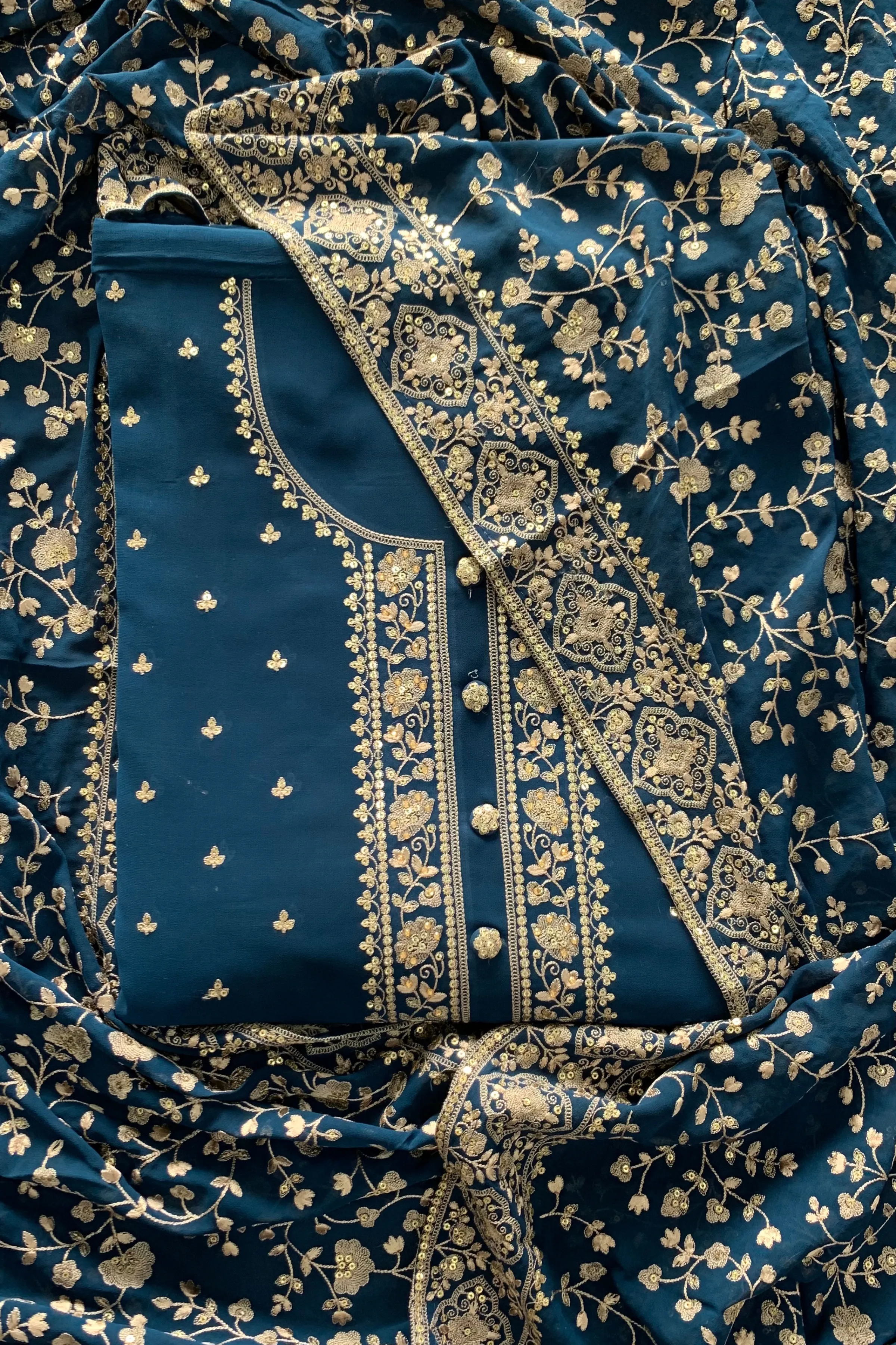 Artistic Blue Fancy Suit