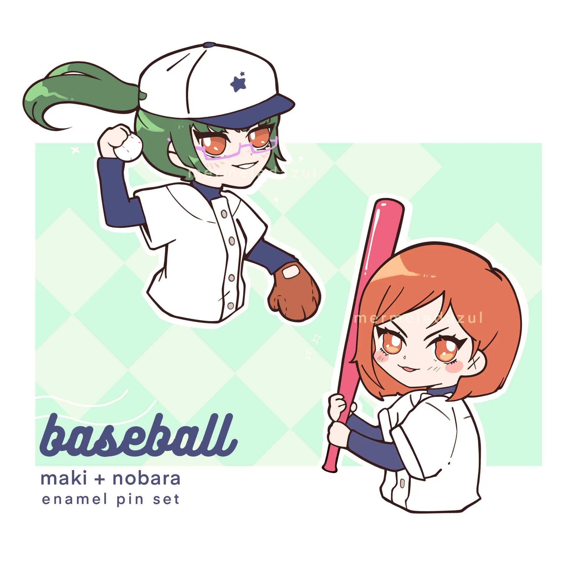 baseball gfs enamel pin set