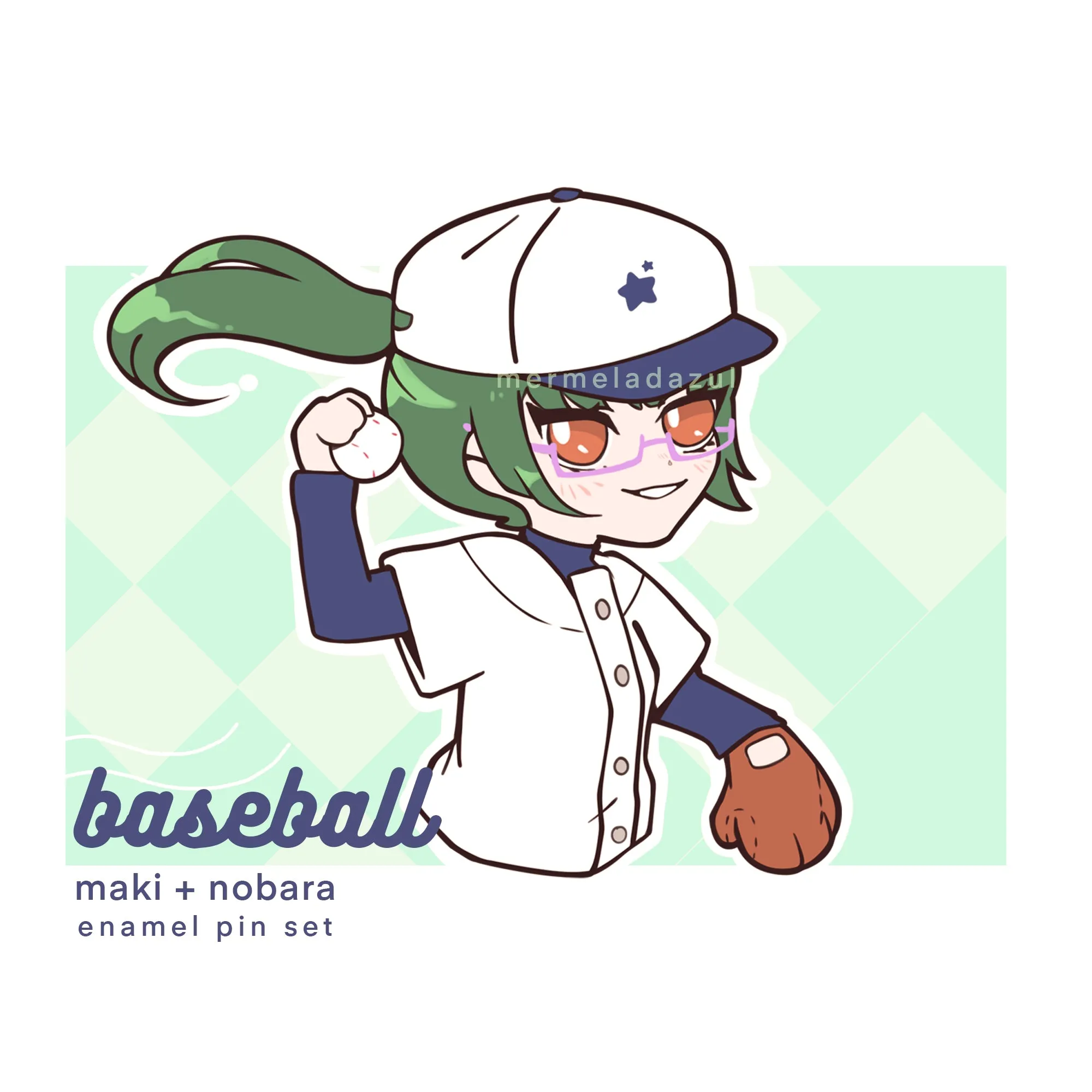 baseball gfs enamel pin set