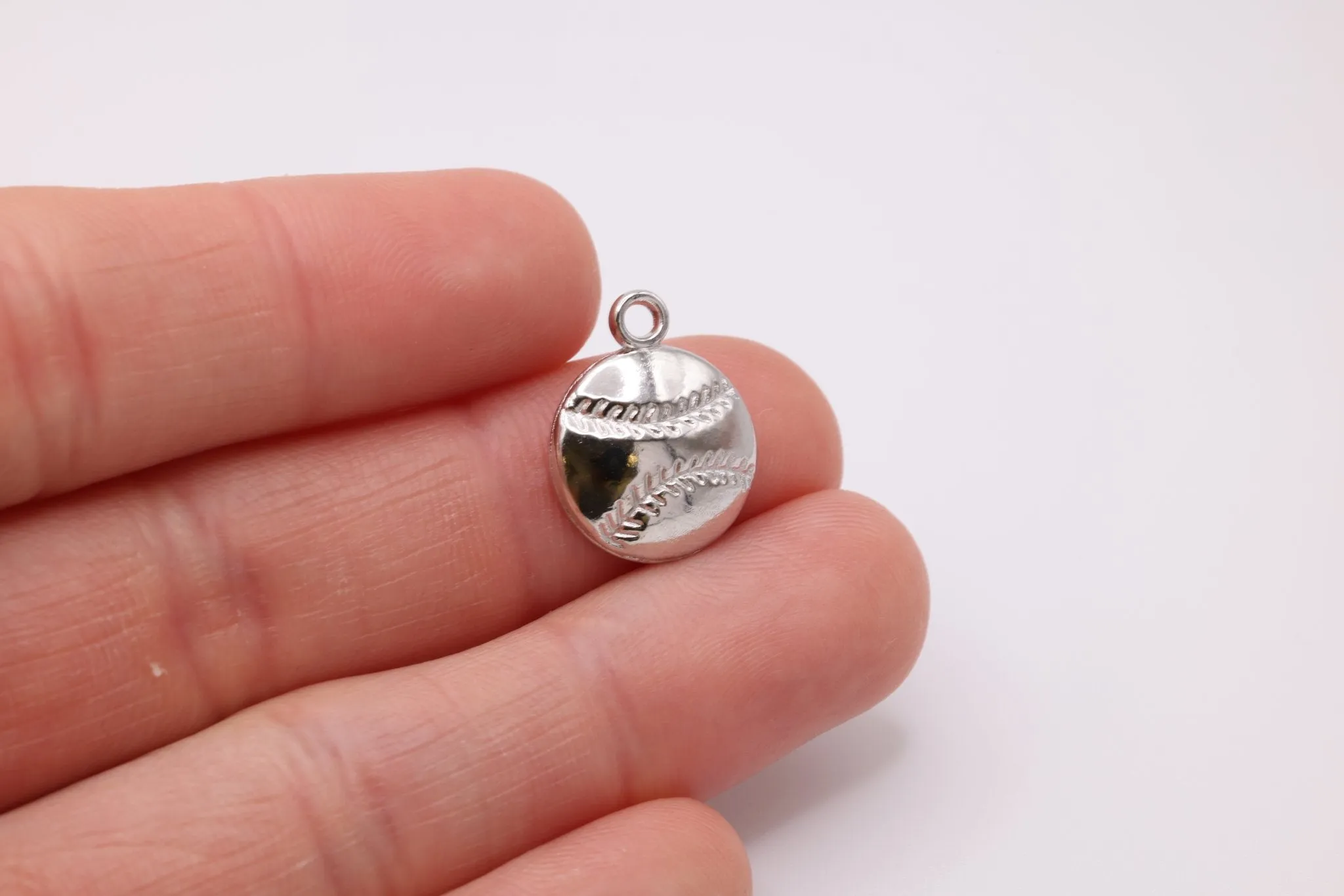 Baseball Wholesale Charm, 925 Sterling Silver, 606