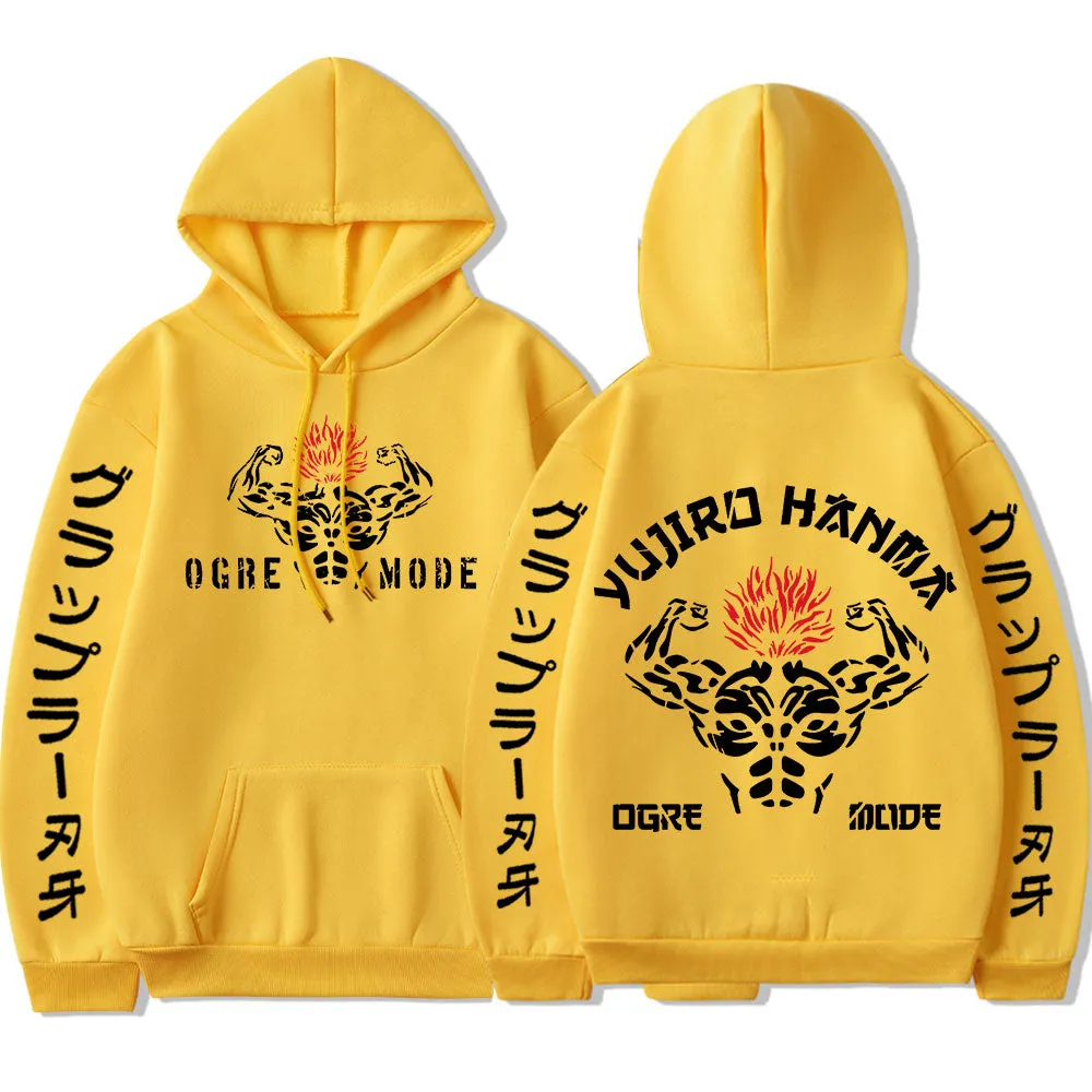 Best Baki Yujiro Hanma Ogre Mode Anime Hoodie High Quality