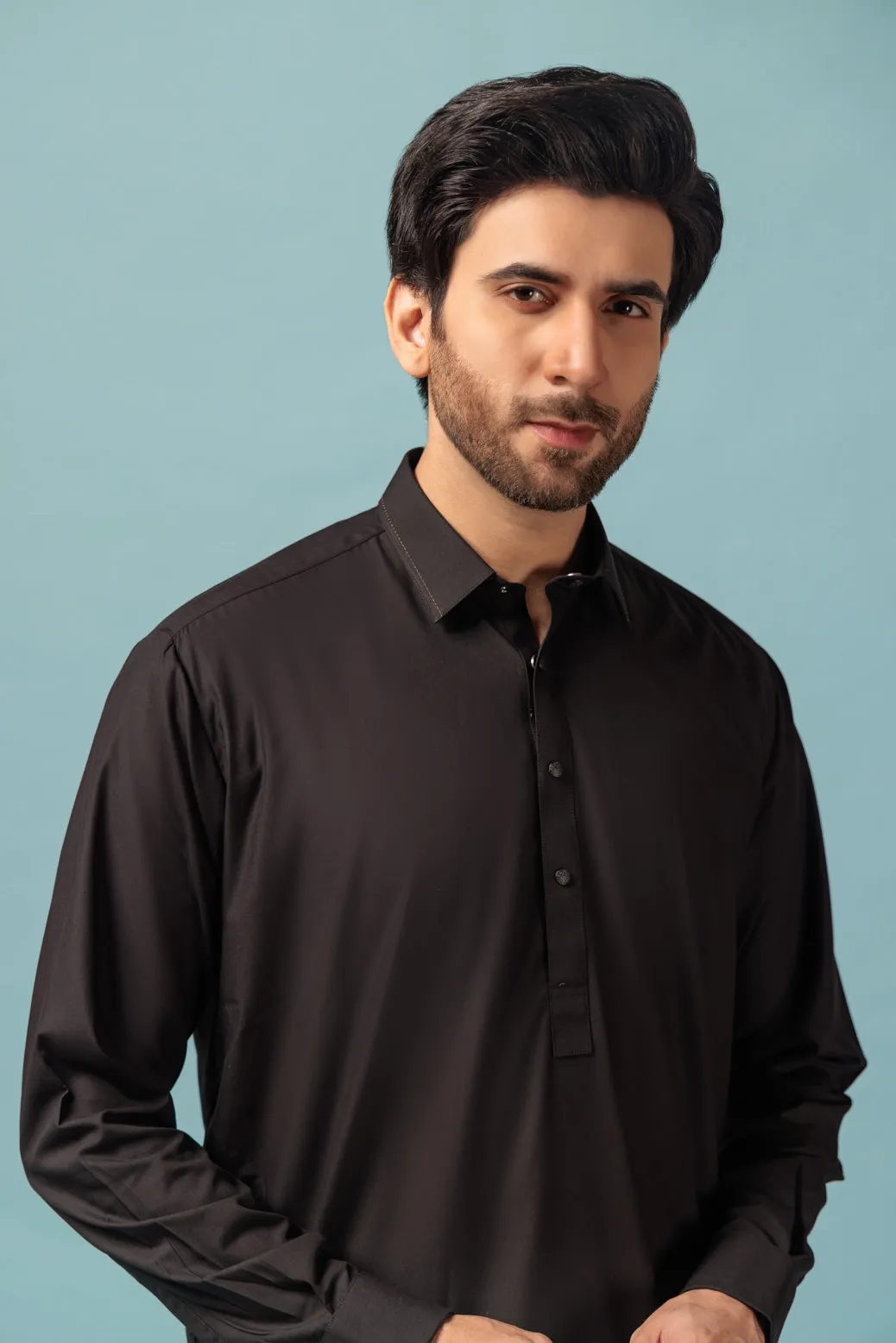 BLACK-BLENDED-SHALWAR SUIT - (GSSB23-024)