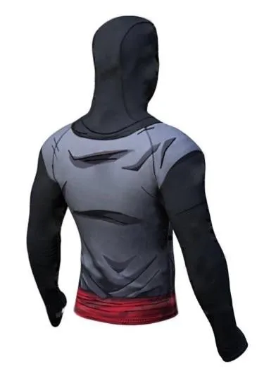 Black Dragon Ball Z Long Sleeve Rashguard Hoodie