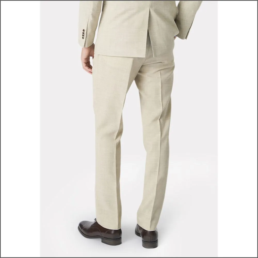 Brook Taverner Tailored Fit Natural Linen Mix Suit Jacket<><>