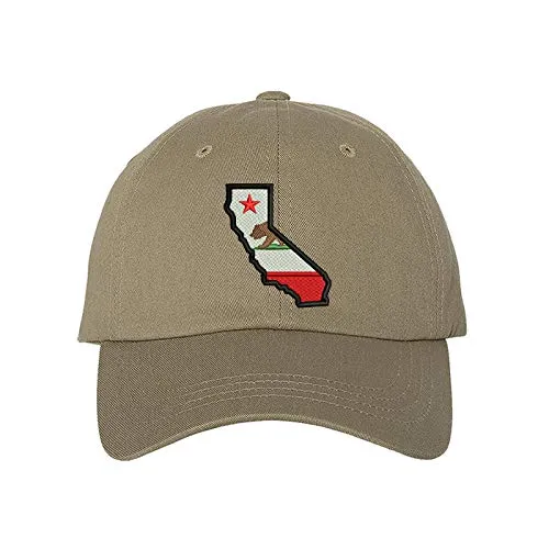 California Map Baseball Hat