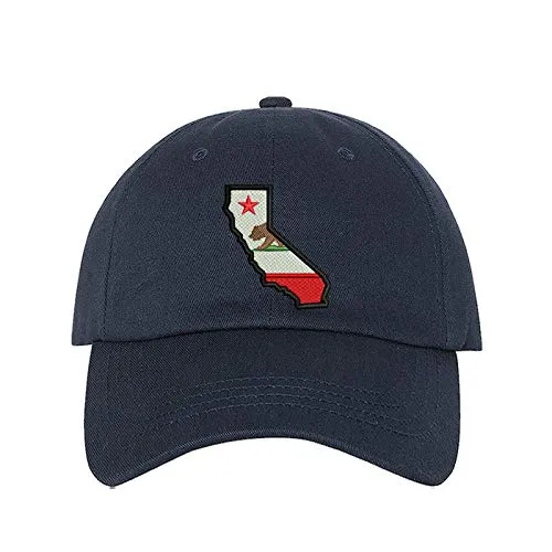 California Map Baseball Hat