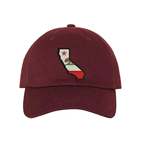 California Map Baseball Hat