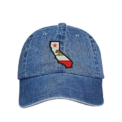 California Map Baseball Hat