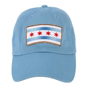 Chicago Flag Baseball Hat - Sky Blue