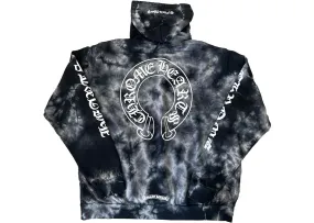 Chrome Hearts Horseshoe Hoodie Black Tie Dye