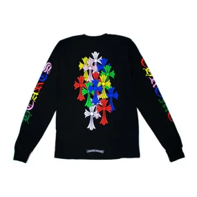 Chrome Hearts Multi Color Cross Cemetery L/S T-Shirt "Black"