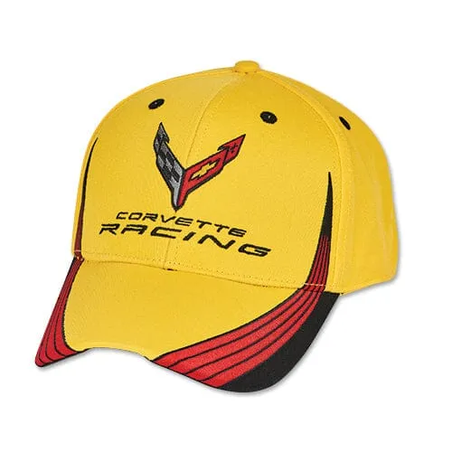 Corvette Racing Baseball Hat -Yellow