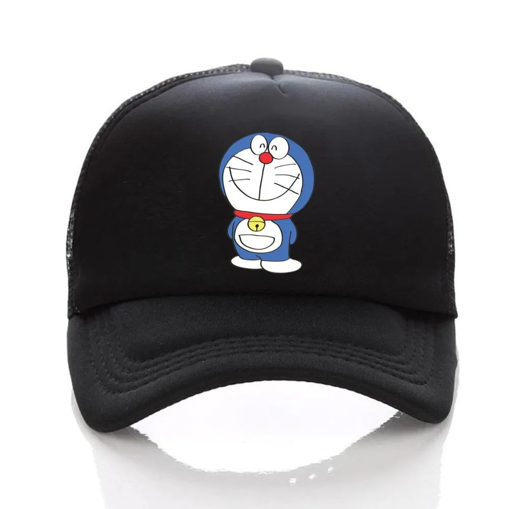 Doraemon Smiling Face Hat - Cartoon Anime Hip Hop Baseball Cap for Men and Women