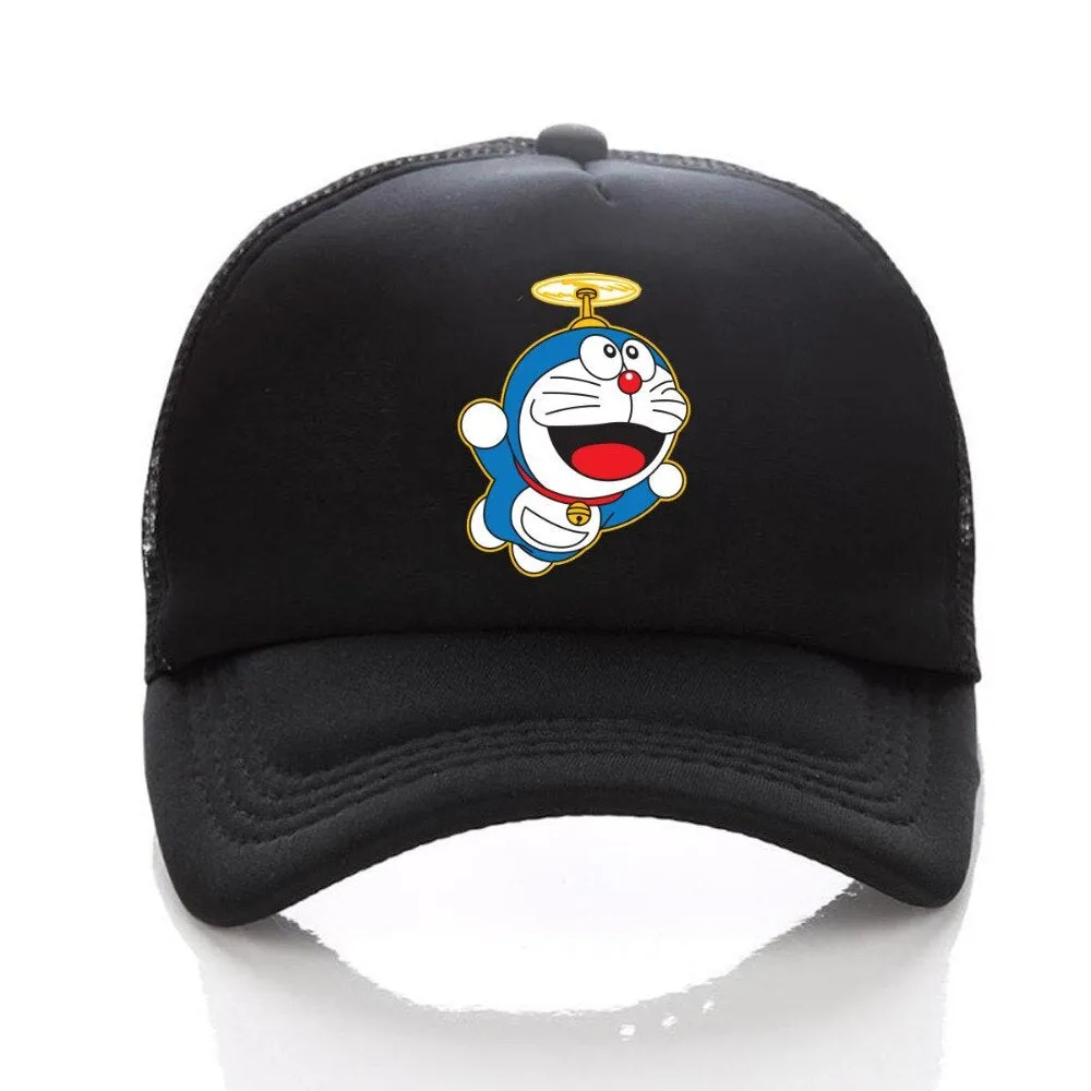 Doraemon Smiling Face Hat - Cartoon Anime Hip Hop Baseball Cap for Men and Women