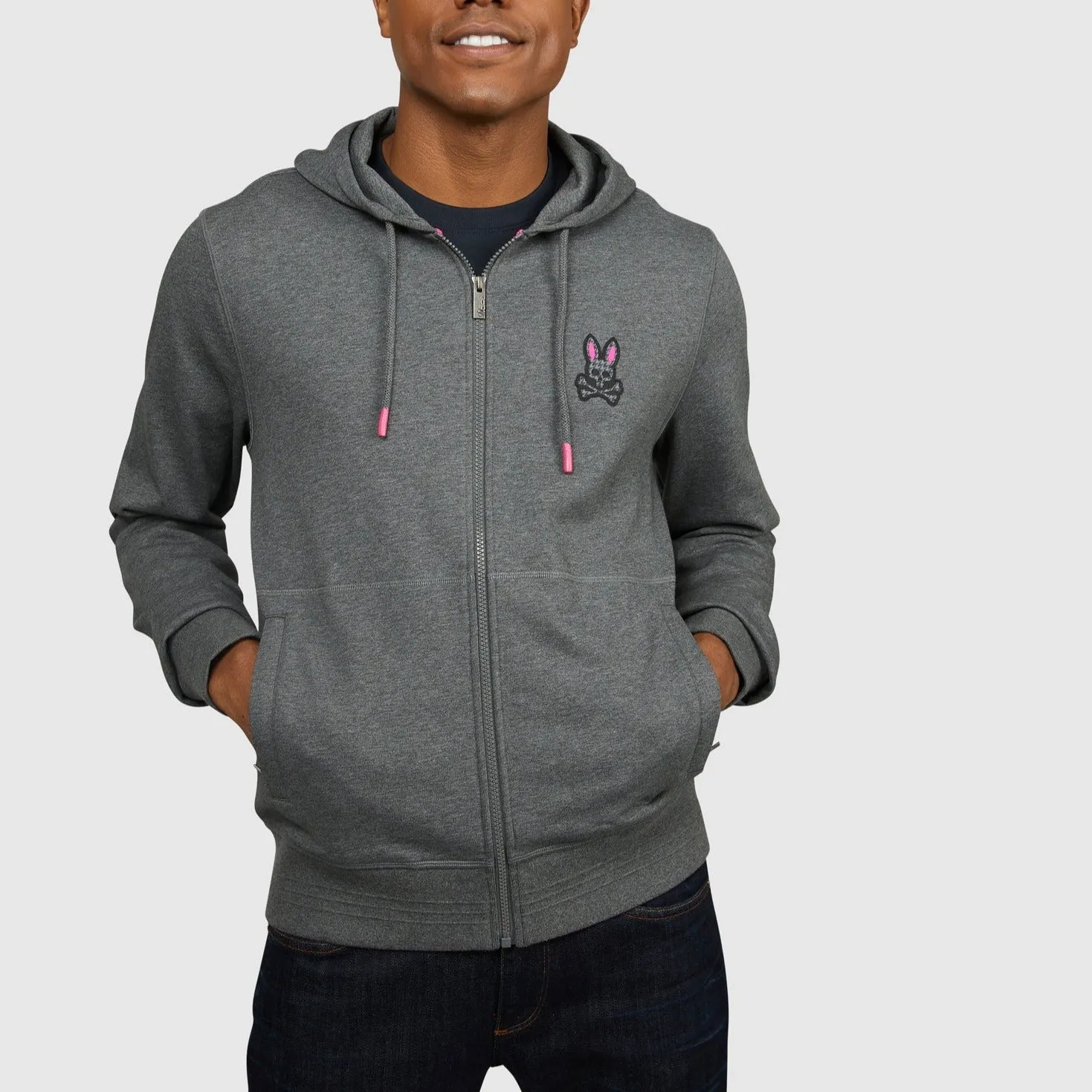 DRAKE FULL-ZIP HOODIE STORM