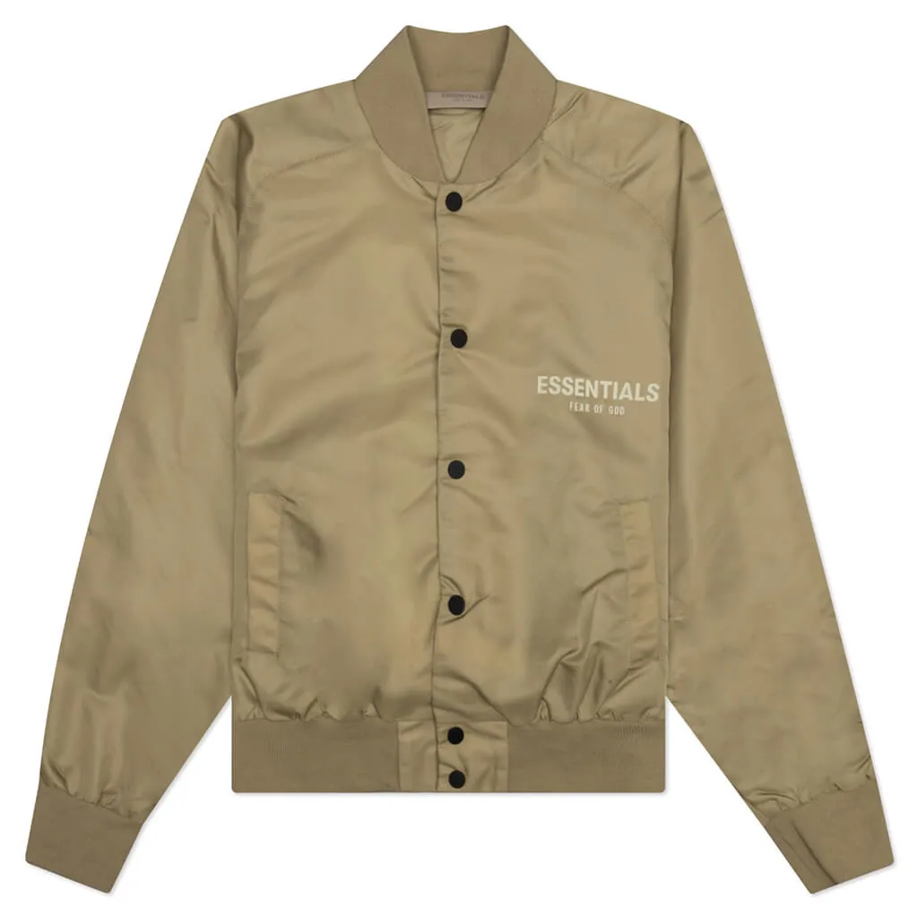 Essentials Kid's Baseball Jacket - Oak