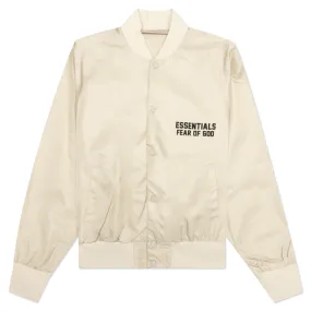 Essentials Kid's Baseball Jacket - Wheat