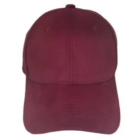 Faux Suede Solid Baseball Cap