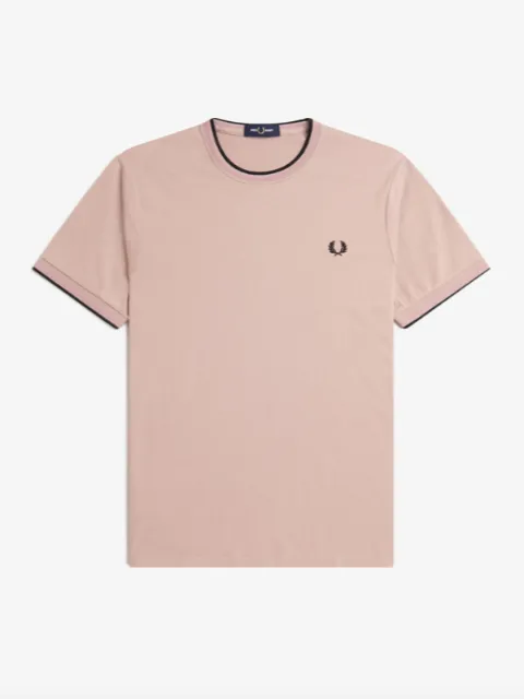 Fred Perry Twin Tipped T-Shirt/Dark Pink - New SS24