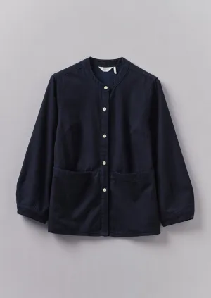 Front Pocket Soft Indigo Twill Shirt | Indigo