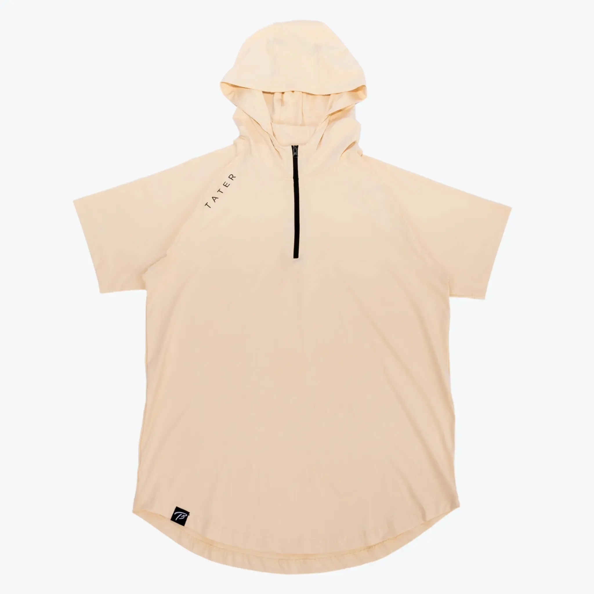 FUNDAMENTALS | 1/4 Zip S/S Hoodie |  Cream