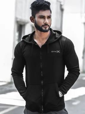 GymX Jet Black Alpha Prime Hoodie- Sale