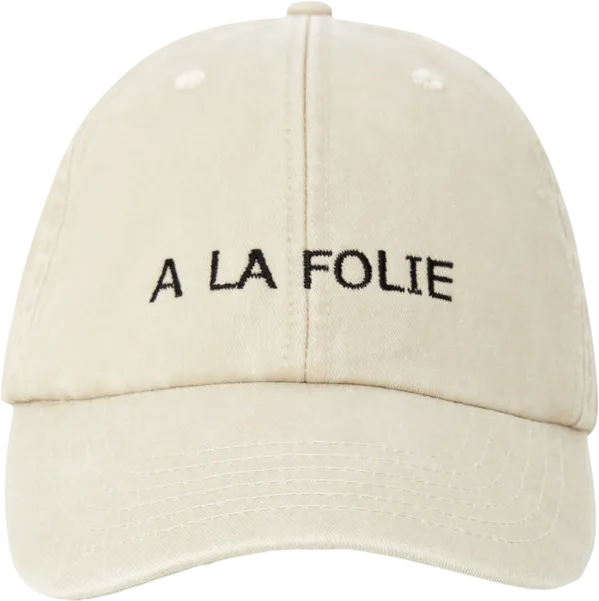 Heavenly London Beige 100% Cotton A La Folie Heavenly Baseball Cap One Size