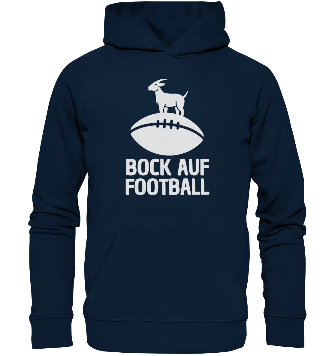 Hoodie Bock auf Football - Organic Hoodie