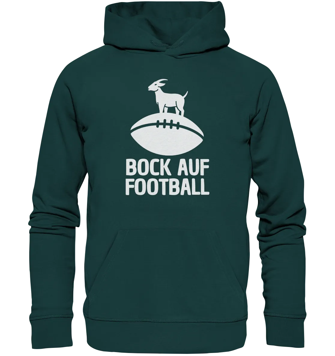 Hoodie Bock auf Football - Organic Hoodie