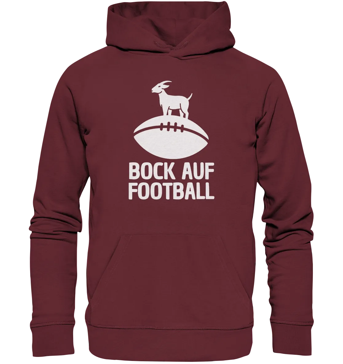 Hoodie Bock auf Football - Organic Hoodie