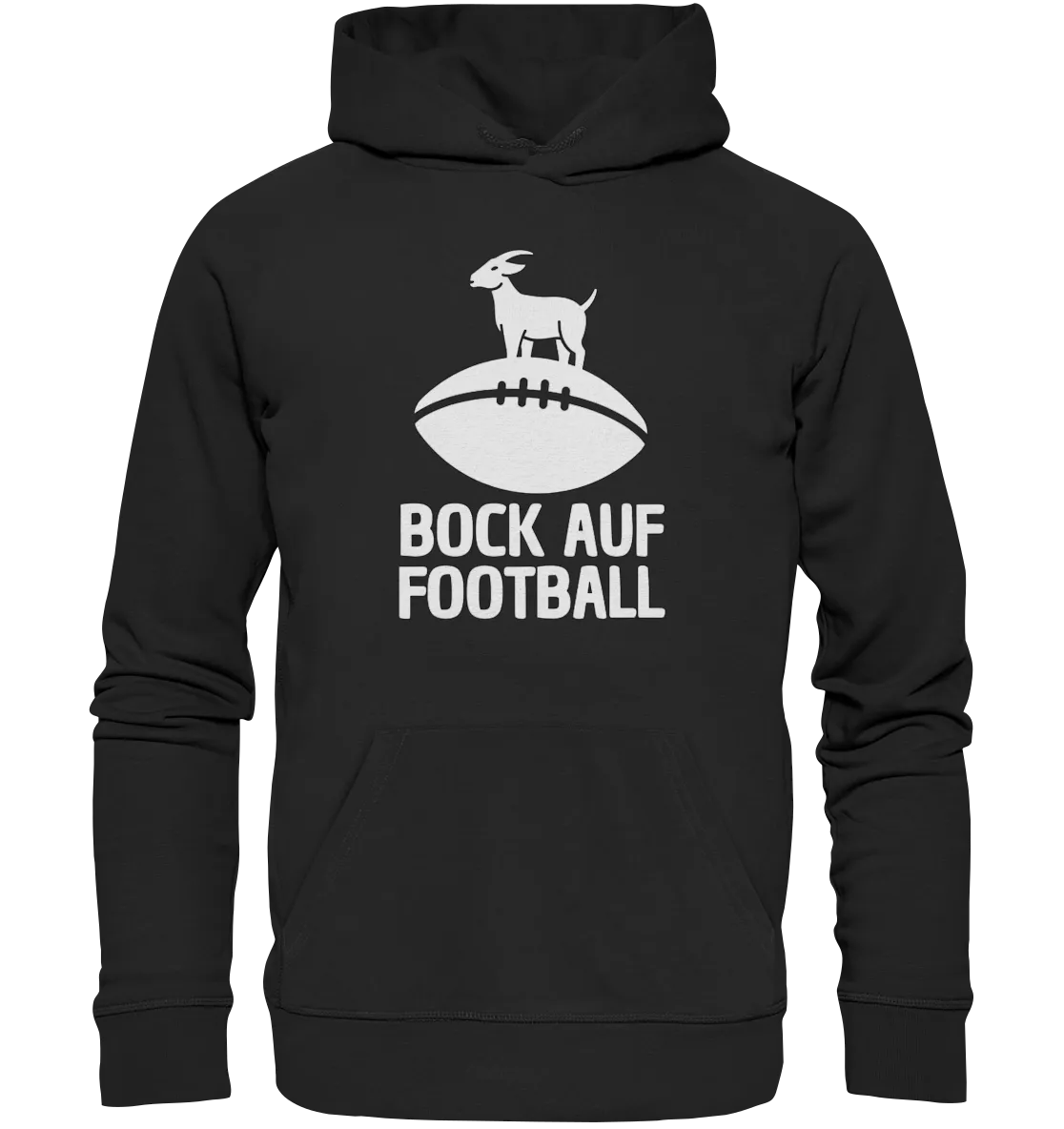 Hoodie Bock auf Football - Organic Hoodie