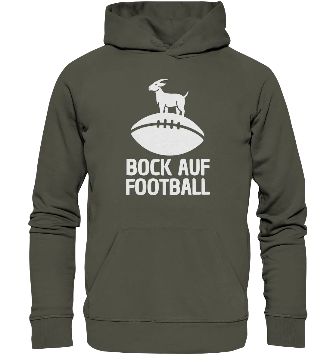 Hoodie Bock auf Football - Organic Hoodie