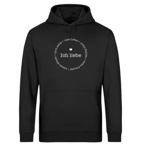 Ich liebe Bio Hoodie Unisex