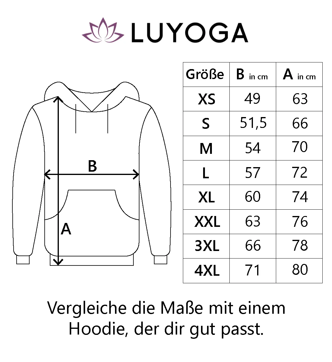 In Ruhe Yoga Bio Hoodie Unisex