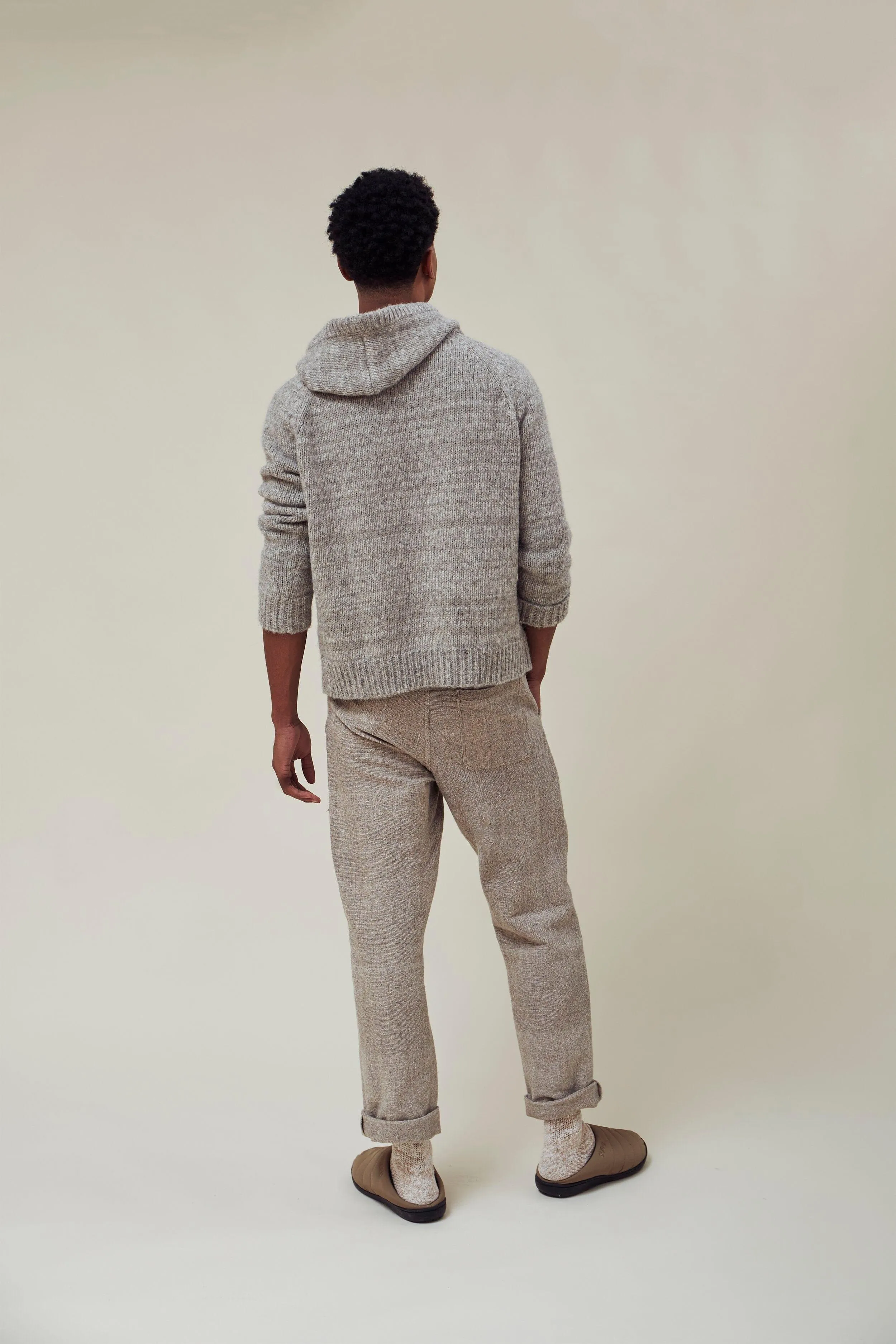 INDI ASH - Nova Hoody Grey Alpaca/Walnut