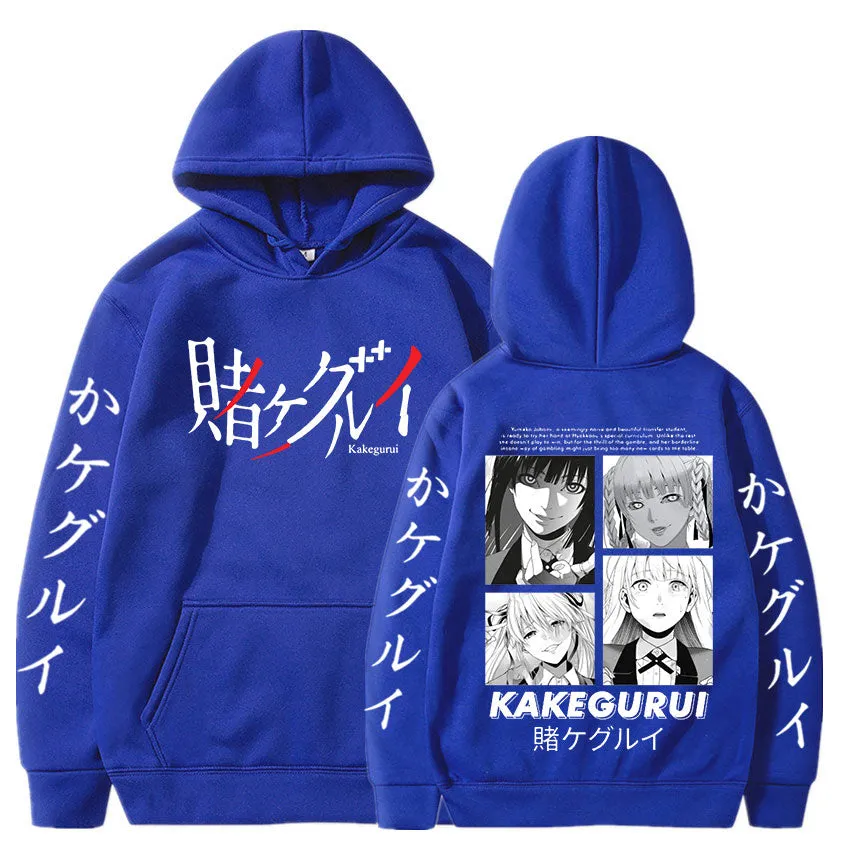 Kakegurui Yumeko Jabami Double-sided Print Manga Casual Anime Hoodie High Quality